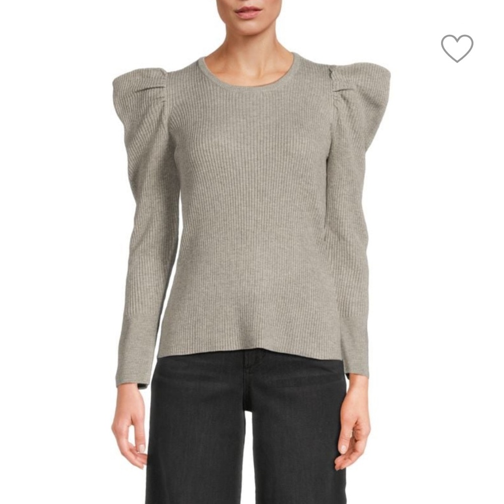 Joe's Jeans Heather Rose Ribbed Puffed Sweater - NWT multiple sizes avail